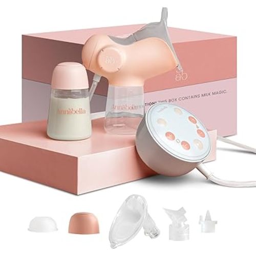 Annabella Electric Breast Pump - Simulates Baby’s Tongue with Adjustable Shield (18-24mm)