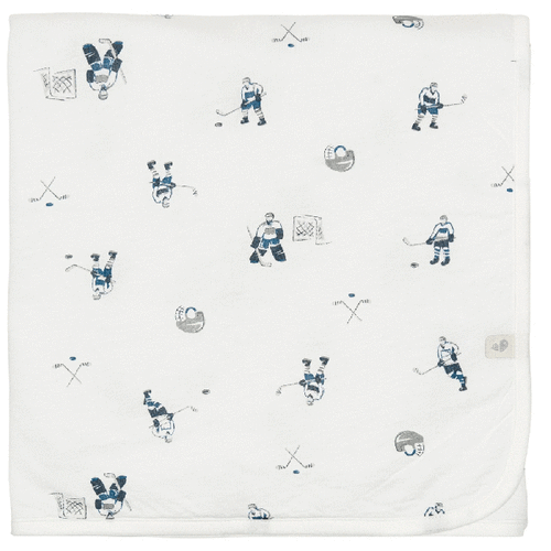 Bamboo Print Quilted Blanket