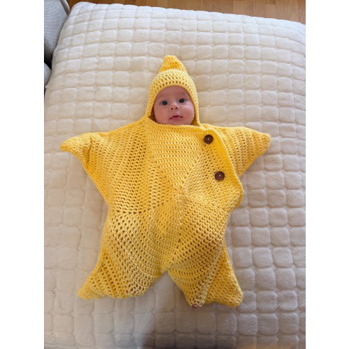 Crochet Baby Star Suit, Newborn Gift, Baby Shower Gift