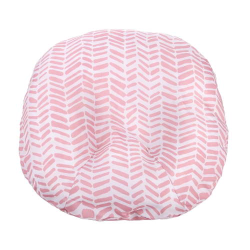 Mila Millie Removable Cover for Baby Lounger Pink Herringbone