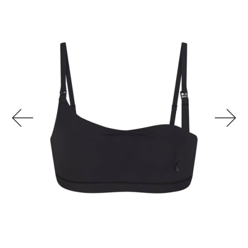 COTTON JERSEY MATERNITY NURSING SCOOP BRALETTE | SOOT | SKIMS