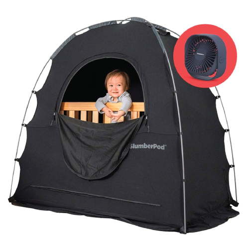 SlumberPod Blackout Portable Privacy Pod Combo with Fan