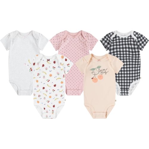 HUGGIES unisex-baby 5-pack Everyday Bodysuit