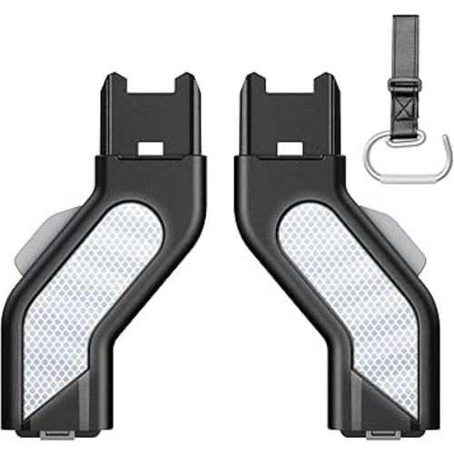 Amazon.com: Upper Adapter Accessories with Reflective Strips, Compatible with UPPAbaby Vista V2/V3 Strollers, Bassinet, Toddler Seat, Aria, Mesa V2/Max – 1 Set (2 Pcs) + Bonus Hook : Baby