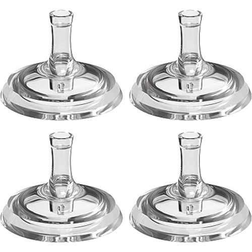 Sippy Straw Nipple for Philips Avent Natural Baby Bottle,My Grippy Spout Sippy Cup and Natural Trainer Sippy Cup,Leak-Proof Replacement Silicone Bottle Nipple BPA-Free, 8m+, 4 Count