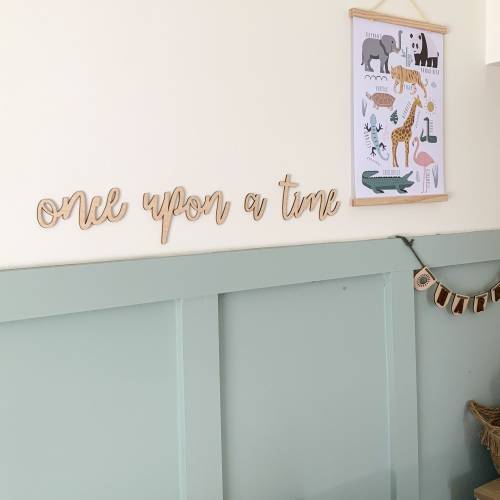 Once upon a time Sign, Wall Lettering, Nursery quote, Wooden Nursery Sign, Nursery/Playroom Decor, Wall Art, Bedroom Decor