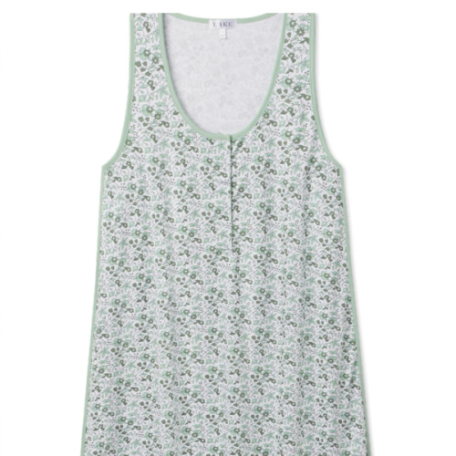 LAKE | Women | Pima Cotton Pajamas | Parisian Green Maternity Tank Gown