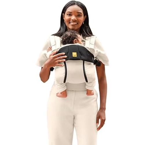 LÍLLÉbaby Complete All Seasons Ergonomic 6-in-1 Baby Carrier Infant to Toddler with Lumbar Support (7-45 Pounds), 360 Degree Baby Wearing & Multi-Position, Inward & Outward Facing (Moonbeam)