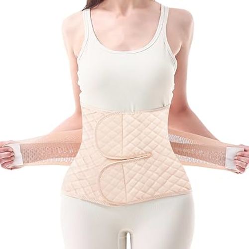 Postpartum Belly Band Wrap: Abdominal Binder Post Surgery Postpartum Belly Wrap Post Partum Binder - C Section Recovery Support Belt Postpartum Girdle Stomach Hysterectomy Belly Band