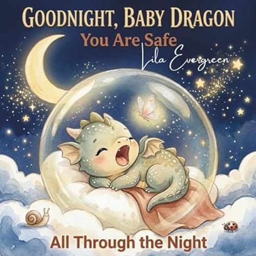 Goodnight, Baby Dragon: You Are Safe All Through the Night: A Magical Interactive Read-Aloud Bedtime Story with Yawns, Hugs, and a Gentle Sleep ... Ages 2-5 (Goodnight, Little Spark Series)