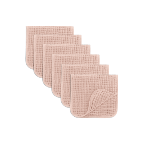Muslin Burp Cloths - Pack of 6