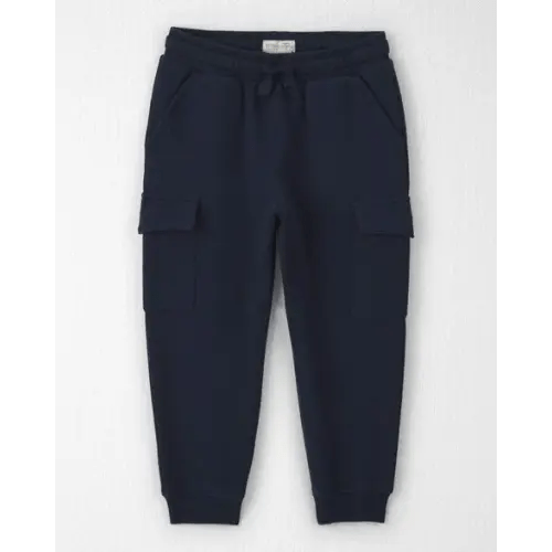 2T Toddler Boy Organic Cotton French Terry Cargo Pants - Little Planet | Carter's