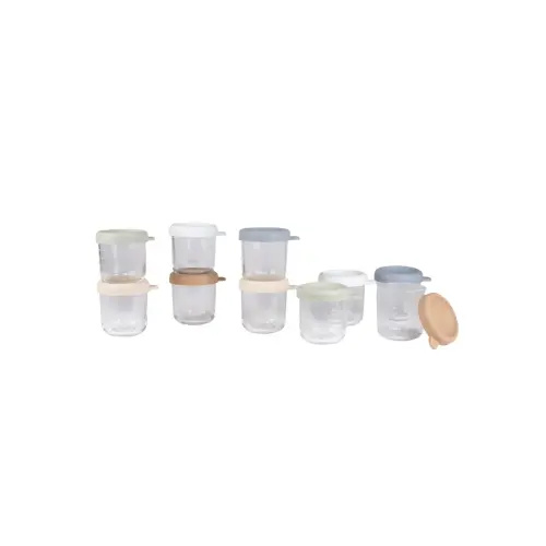 Beaba Set of 10 8oz Glass Baby Food Jars