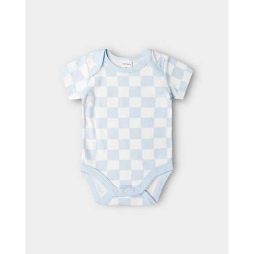 Off White Baby Short Sleeve Cotton Interlock Bodysuit | Best&Less™ Online