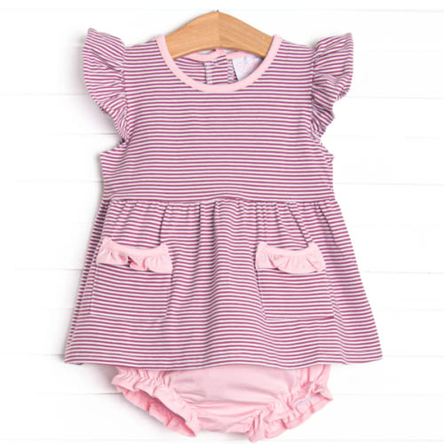 Everly Diaper Set, Purple Stripe – Stitchy Fish