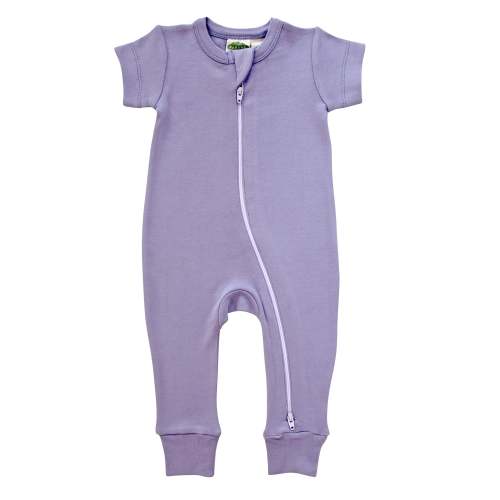 Organic Essential Basics '2-Way' Zip Romper - Short Sleeve