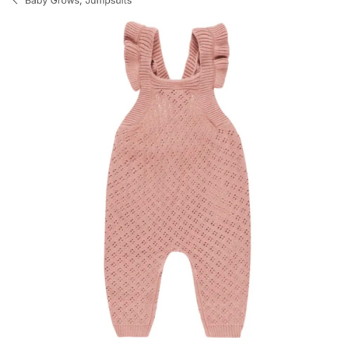 Knitted overalls | Dusty Pink