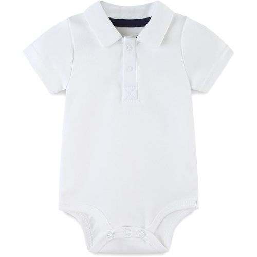 Baby Girl Collared Onsie Polo Bodysuit Boy Cotton Romper Short Sleeve 0~24M