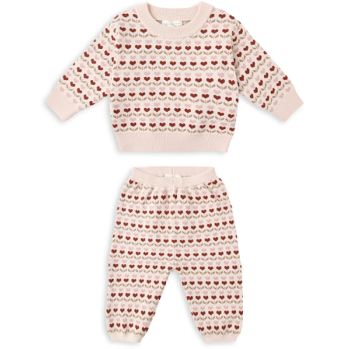 Girls' Heart Sweater & Pants Set - Baby