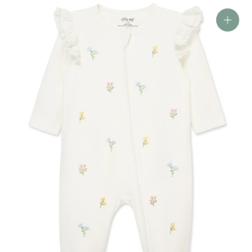 Flora 2-Way-Zip Footed One-Piece