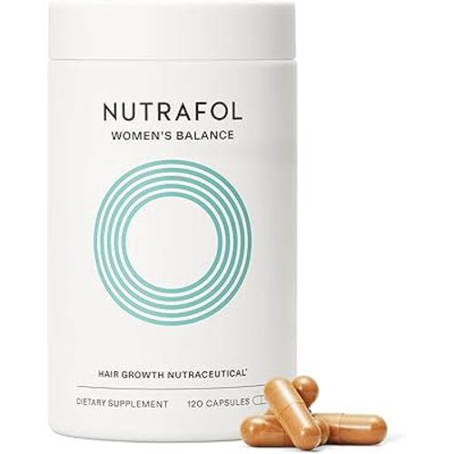 Nutrafol Women's Balance Hair Growth Supplements, Ages 45 and Up, Clinically Proven for Visibly Thicker Hair and Scalp Coverage, Dermatologist Recommended - 1 Month Supply
