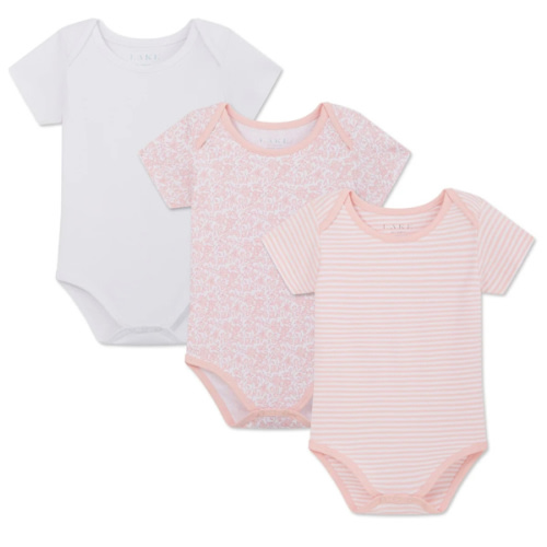LAKE | Baby | Pima Cotton Pajamas | English Rose Baby Bodysuit Bundle