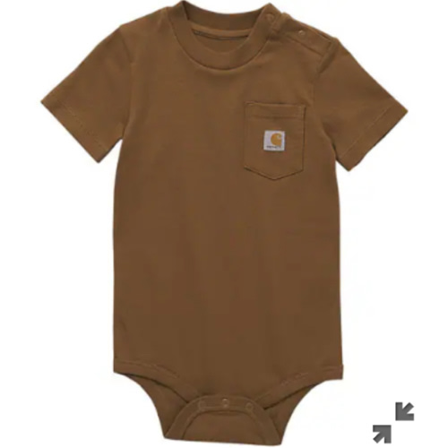 Kids' Short Sleeve Pocket Bodysuit (Baby) | Pink Clothing & Gear | Carhartt