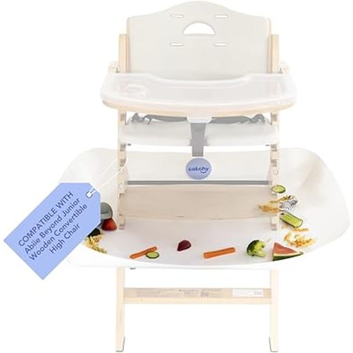CATCHY - Food Catcher - Compatible with Abiie Beyond Junior High Chair + 12 Other High Chairs - Highchair Sold Separately - Baby & Toddler Food & Mess Catcher - Under High Chair Accessory