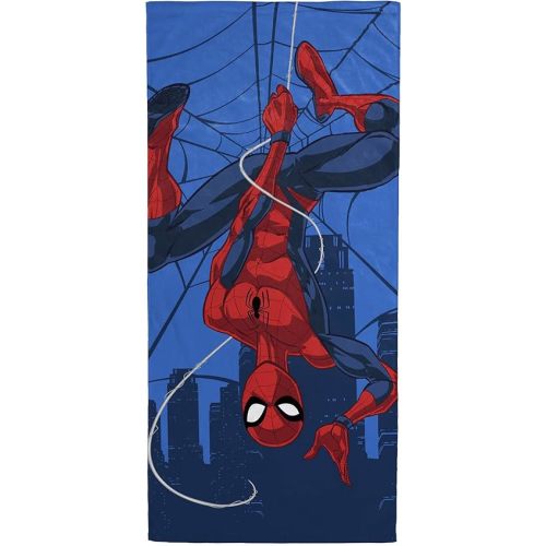 Jay Franco Marvel Spiderman Hi Neighbor Kids Bath/Pool/Beach Towel - Super Soft & Absorbent Fade Resistant Cotton Towel, Measures 28 x 58 inches (Official Marvel Product)