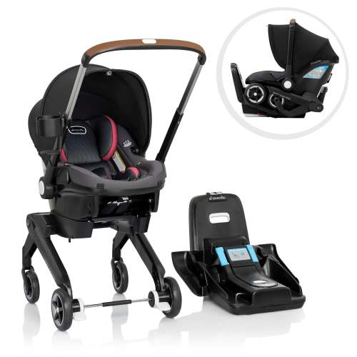 Shyft DualRide Travel System with Carryall Storage - Sylva Pink