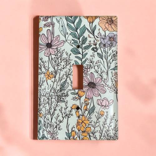 Floral Light Switch Cover