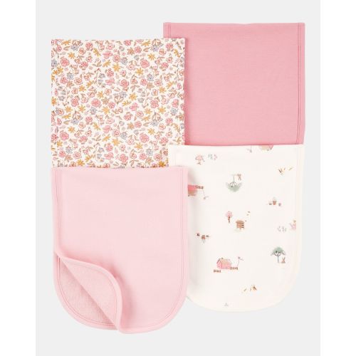 Baby 4-Pack Burp Cloths - Pink | Carter's