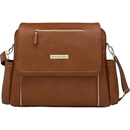 Petunia Pickle Bottom Boxy Backpack Deluxe, Diaper Bag for Parents, Stylish Baby Bag, Spacious Backpack, On-The-Go Moms, Cedar