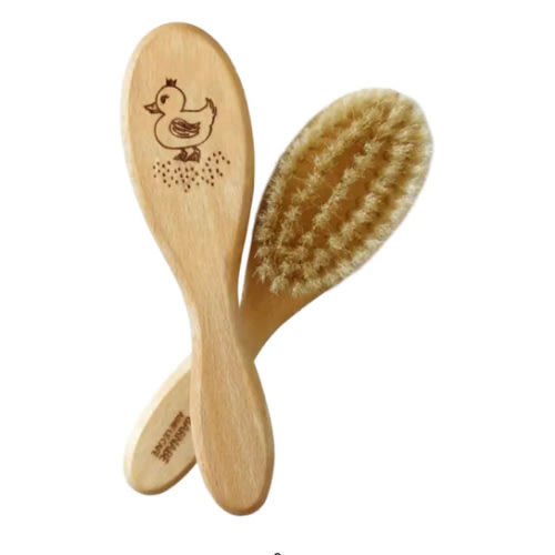 Duck hairbrush in beech and silk bristles | Bois clair