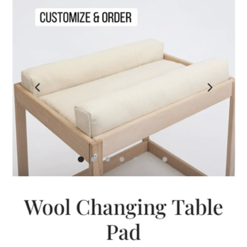 Wool Changing Table Pad | Hypoallergenic & Chemical-Free