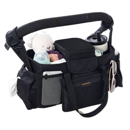 Momcozy Universal Large Capacity Stroller Organizer Bag - Black