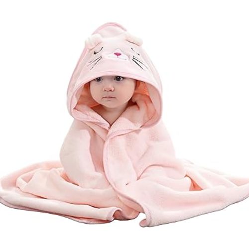 31 * 31 in Baby Bath Towels with Hood,Hooded Towels for Toddlers 1-3, Toddler Girl Boy Robe,Baby Towel,Infant Kids Towels for Newborn Babies,Toallas de Baño para Bebe