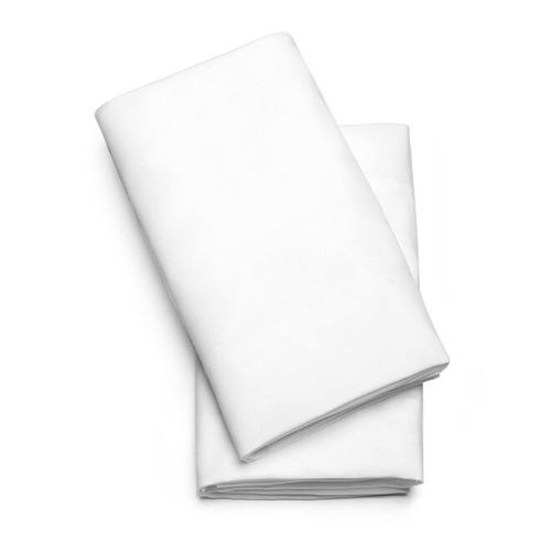 LullaGo Bassinet Sheets, 2-Pack - White
