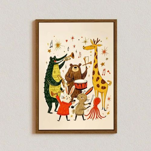 Animal Orchestra Kids Canvas Print - Signsxcel