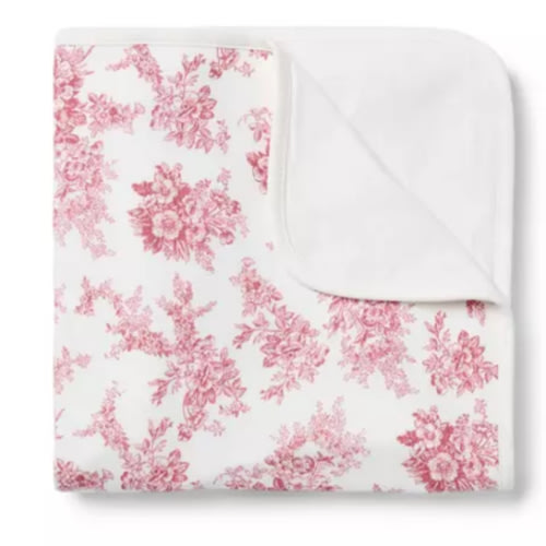 Baby Jet Ivory Floral Toile Baby Floral Toile Blanket by Janie and Jack