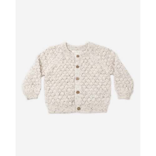 Bubble Knit Cardigan Natural Confetti