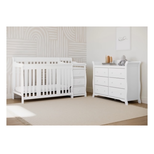 Storkcraft Portofino 5-in-1 Convertible Crib and Changer