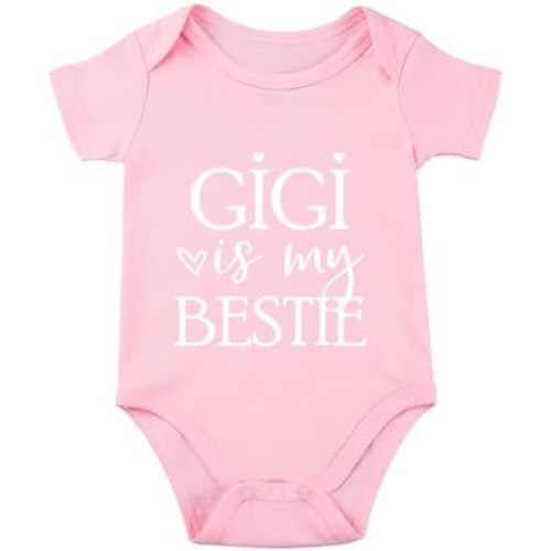 Gigi Is My Bestie Baby Bodysuit I Love My Gigi Baby Bodysuit I Love Grandma Babies Clothes Unisex