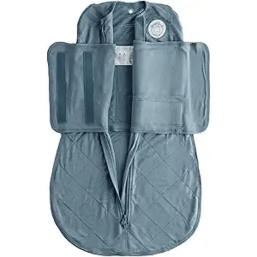 Dreamland Baby Viscose Swaddle Blanket (0-6 Months). 1.0 TOG Ultra Soft Swaddle Blanket w/Built in Band. 95% Viscose, 5% Spandex (Ocean). Mom-Owned US Business, Premium Materials