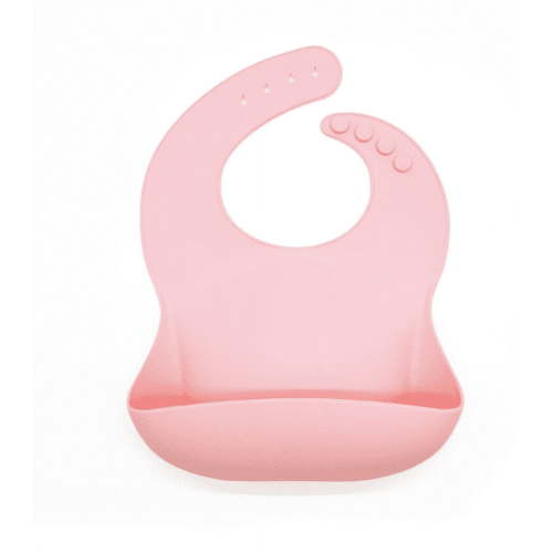 daintyBABY Silicone Bib- Pink