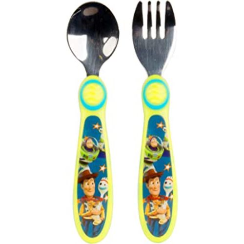 The First Years Disney/Pixar Toy Story Fork & Spoon, Green