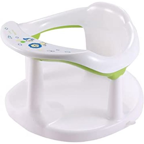 Baby Bath Seat with Anti-Slip Edge Infant Baby Bath Chair for Sitting Up Baby Bathtub Seat Provides Backrest Support,6-18 Months(White)