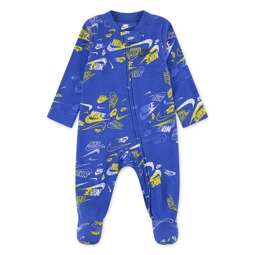 Newborn Baby Boys Nike All-Over Print Footed Coverall