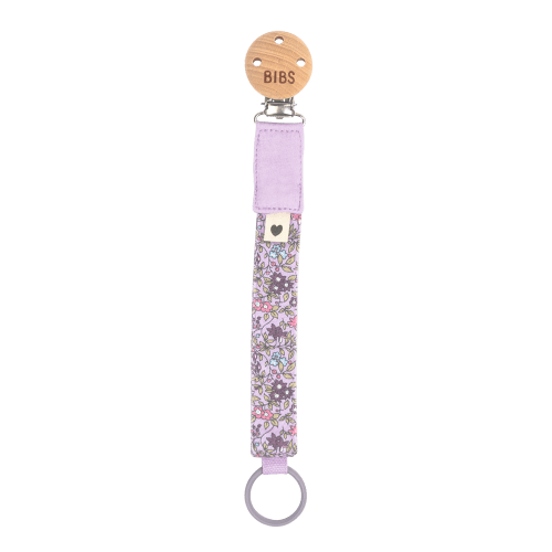 BIBS x LIBERTY Pacifier Clip - Chamomile Lawn Violet Sky