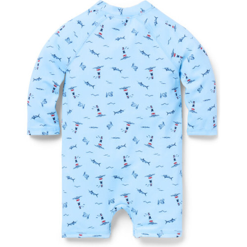 Baby Recycled Nautical Icon Rash Guard Swimsuit, Blue - Janie and Jack | Maisonette